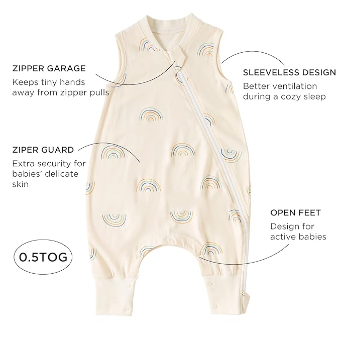 Duomiaomiao 0.5 TOG Toddler Sleep Sack 36-48 Months 100% Cotton Lightweight - Image 5