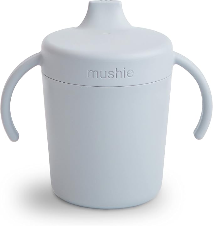 mushie Trainer Sippy Cup | Made in Denmark | Leak Resistant Twist-Off Lid & by mushie