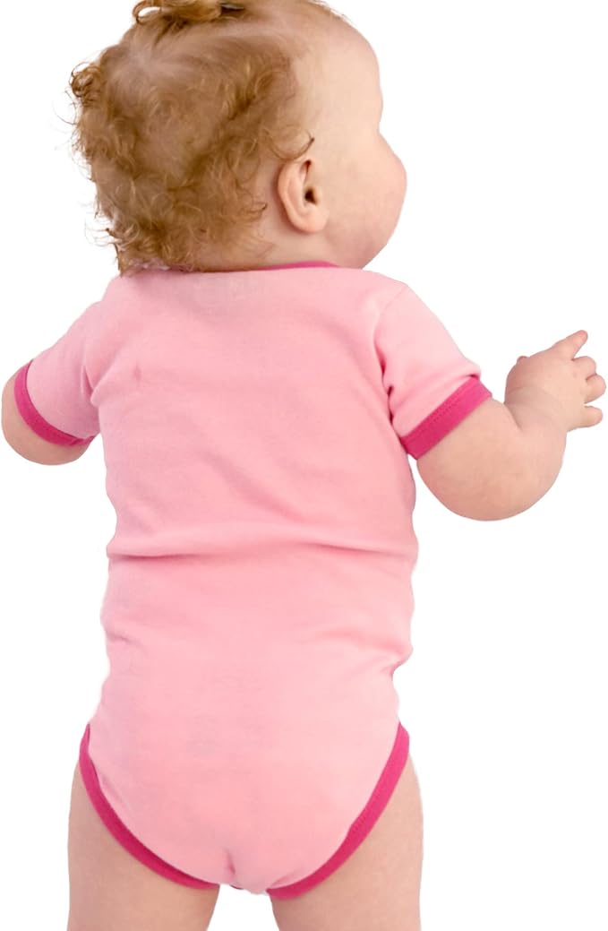 Lazy One Cute Unisex Baby Bodysuit, Cute Animal Designs, 6-18 Months - Image 4