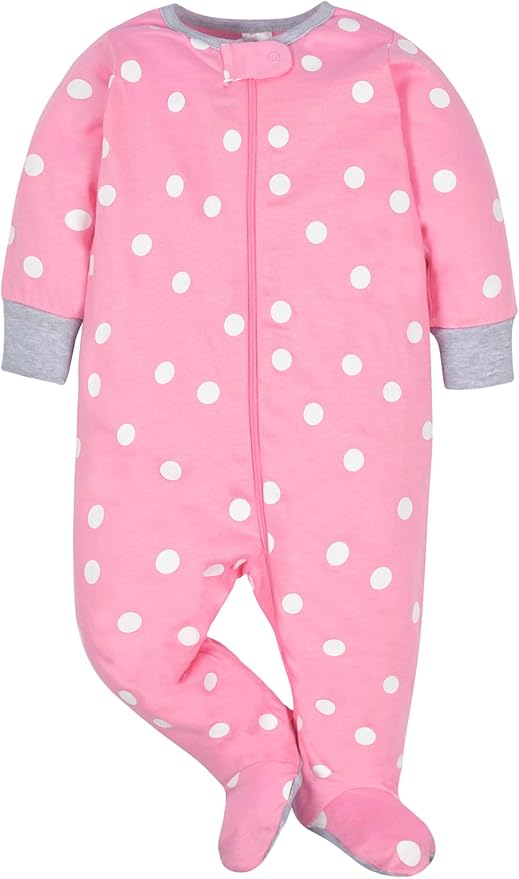 Gerber Baby Girls 4 Pack Sleep 'N Play Footie - Image 5