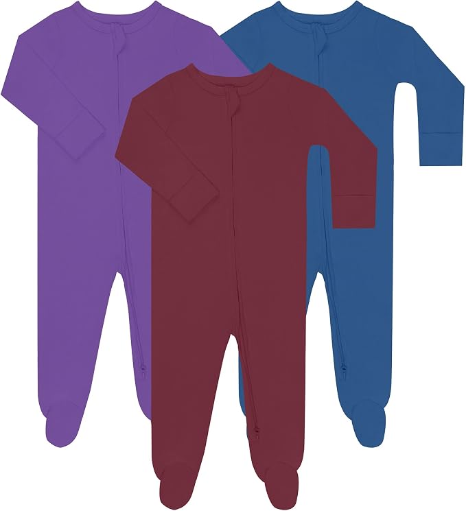 GUISBY Long Sleeve Baby Footed Pajamas by GUISBY
