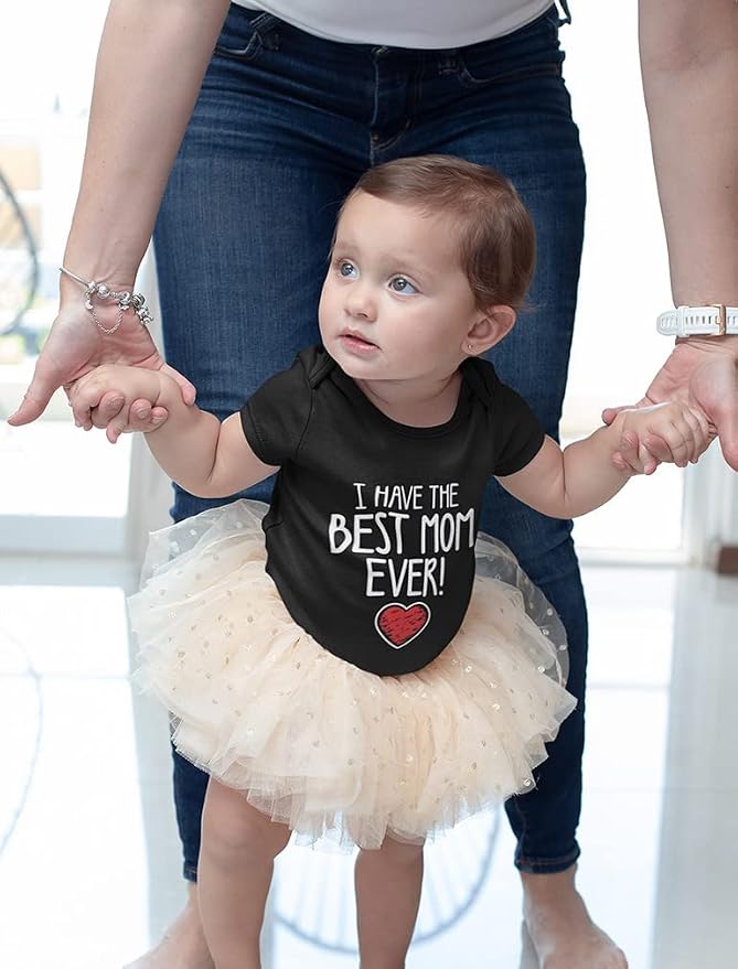 Tstars I Have the Best Mom Ever Baby Bodysuit Newborn Outfit Gift - Image 3