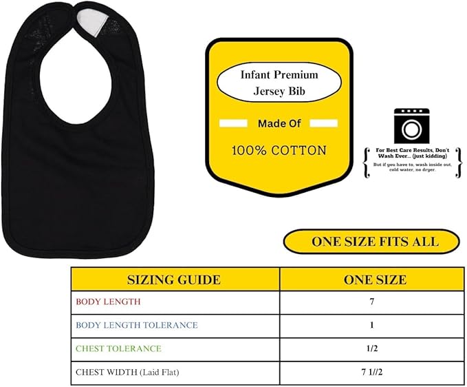World's Coolest Kid Funny Cute Humor Infant Premium Jersey Baby Bib - Image 3