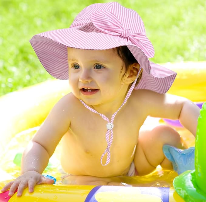 Baby Girl Sun Hat Summer Foldable Beach Hats - Image 6