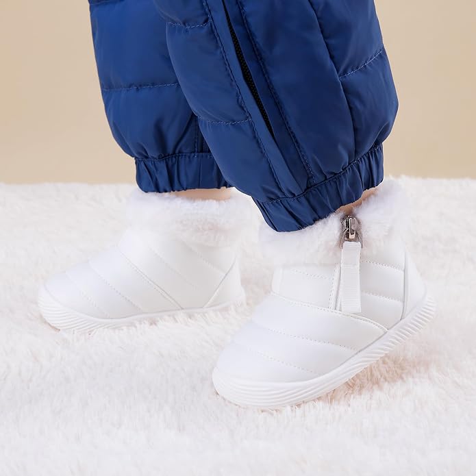 BMCiTYBM Baby Boy Girl Snow Boots Waterproof Winter Warm Booties Nonslip - Image 2