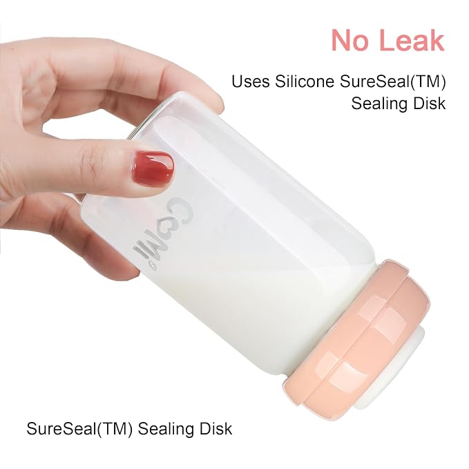 COMI Wide Neck Glass Breastmilk Collection n Storage Bottle, 8oz - Image 4