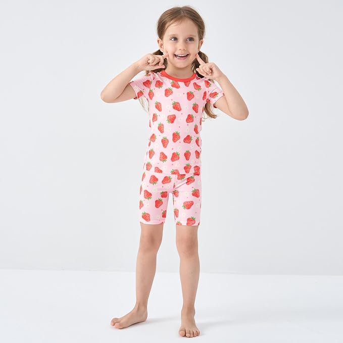 pureborn Baby Toddler Kids Viscose from Bamboo Pajamas Set Pjs 2pcs 18M-8Y - Image 2