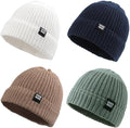 JANGANNSA Simple Knitted Baby Beanie Hip-Hop Boys Winter Hat Toddler Kids Bonnet by JANGANNSA