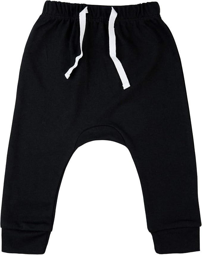 SOBOWO Newborn Baby Boy Girl 3-Pack Joggers Infant Baby Cotton Harem Pants - Image 2