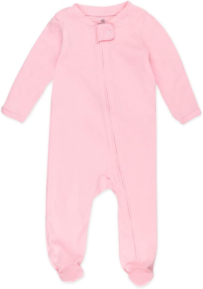 HonestBaby Sleep and Play Footed Pajamas One-Piece Sleeper Jumpsuit Zip-Front - Image 4