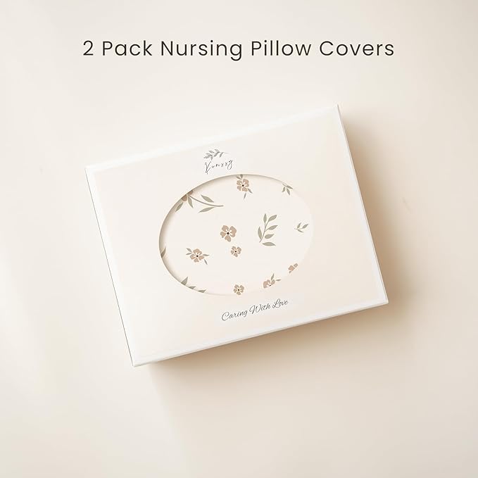 Konssy 2 Pack Nursing Pillow Covers, Soft and Comfortable Nursing Cover - Image 6