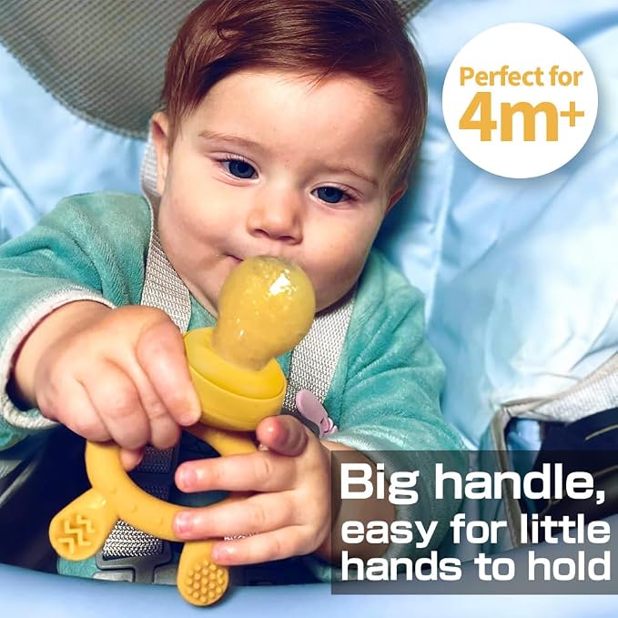 Haakaa Baby Fruit Food Feeder & Mini Freezer Nibble Tray Combo, Breastmilk - Image 4
