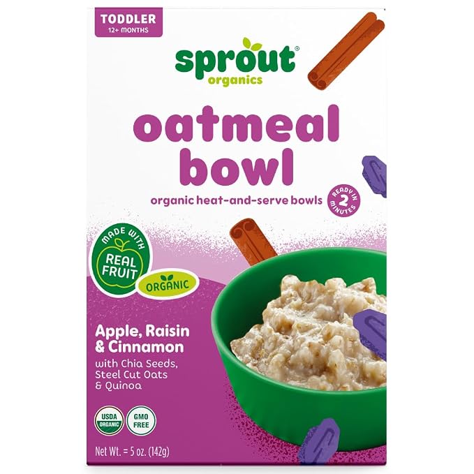 Sprout Organics, Toddler Meal, Apple Raisin Oatmeal - Image 4