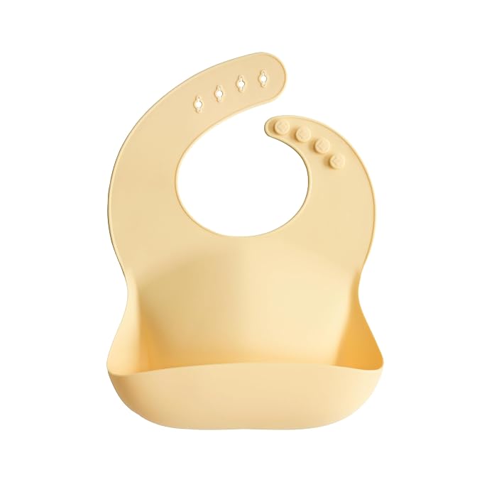 mushie Silicone Baby Bib | Adjustable Fit Waterproof Bibs by mushie