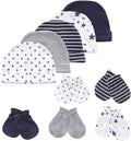 Baby Hat and Mittens Set Newborn Baby Hats Caps by MAMIMAKA