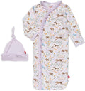 Magnetic Me Modal Newborn Sleeper Gown & Hat Set | Silky Soft Modal Fabric by magneticme