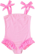 Happy Town Toddler Swimsuit Girl Solid Color Stripe One-Piece Baby Bathing Suits by HappyTown