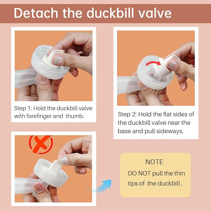 PumpMom-us Breast Pump Parts for Spectra, Replace Duckbill Valves Tubes - Image 6