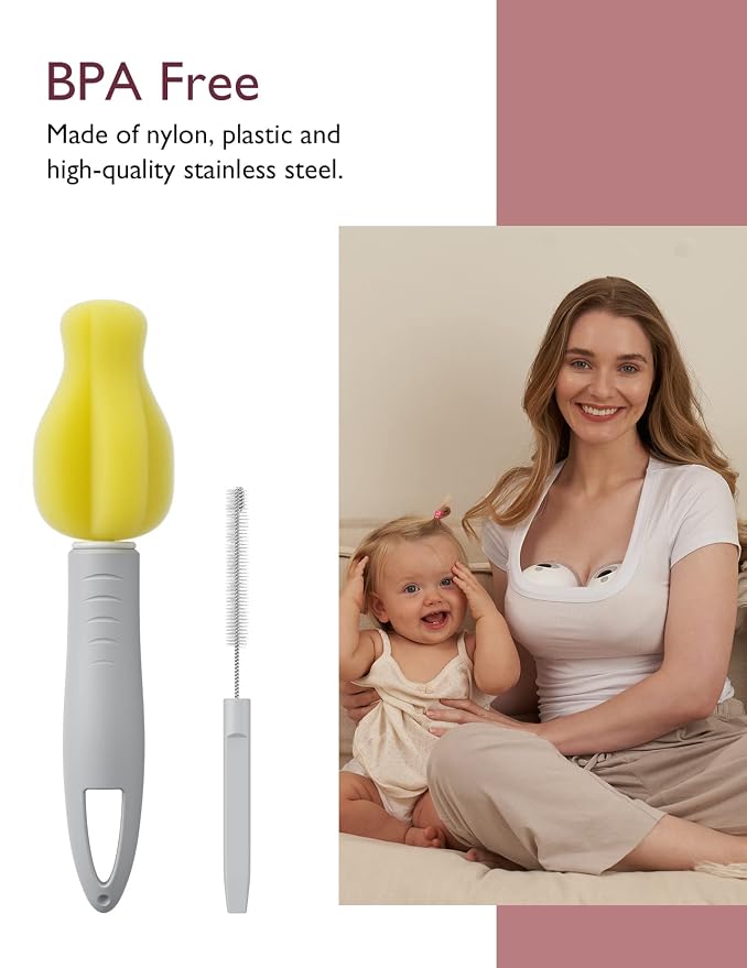 Momcozy Breast Pump Cleaning Brush & Accessories Kit, Replacement Parts - Image 3