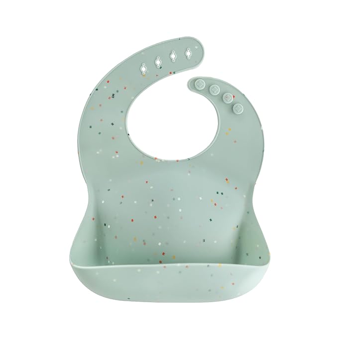 mushie Silicone Baby Bib | Adjustable Fit Waterproof Bibs by mushie
