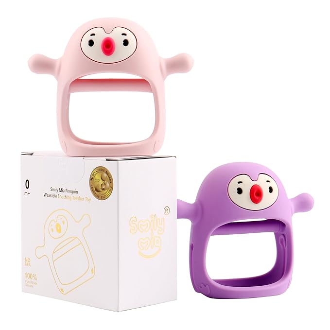 Smily Mia 2pack Penguin Teether - Image 3
