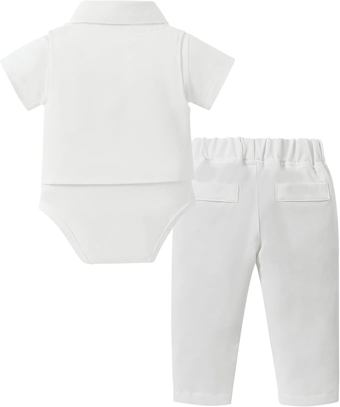 DISAUR Baby Boy Clothes Toddler Boy Outfits 4PCS Gentleman Dress - Image 5