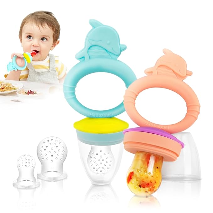 Baby Solids/Frozen Fruit Feeder Pacifier, Infant Teether Toy 4M+, BPA-Free - Image 8