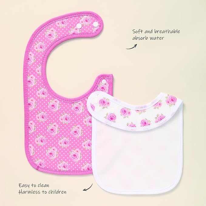 8 Pack Baby Bibs Unisex Adjustable - Image 3