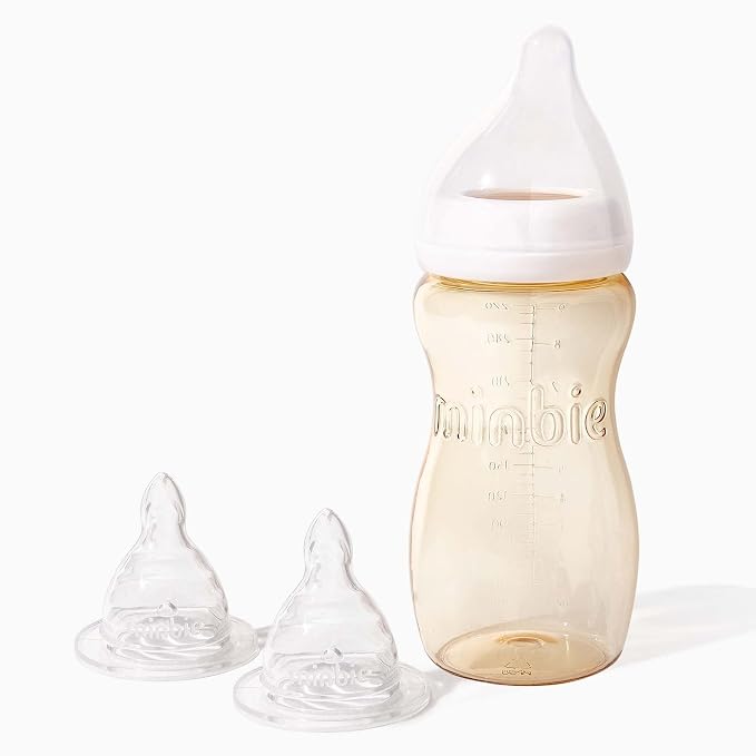 Minbie 9 - Months + Breastfeeding Baby Bottle - Anti Colic & Reflux, PPSU BPA by Minbie