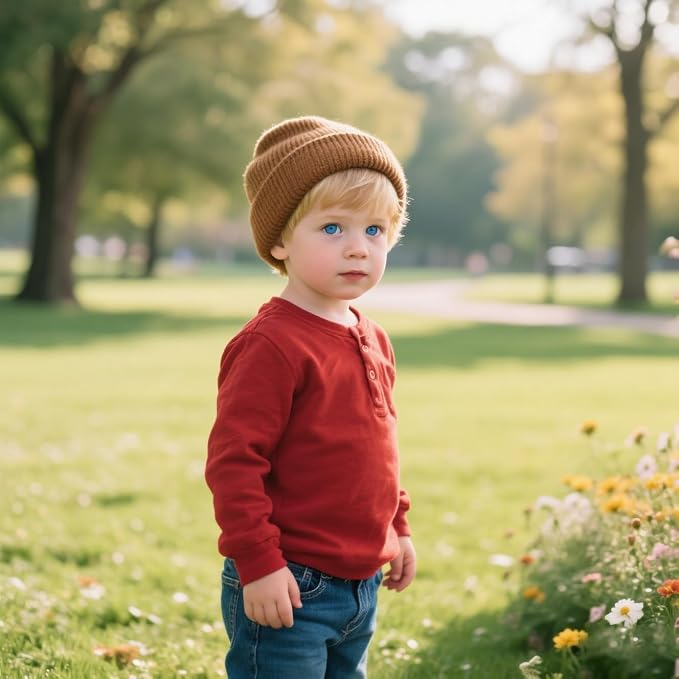 ENBAOHUI Baby Beanie Hat Newborn Winter Warm Knit Hat Kids Soft Beanie Cap Boys - Image 2