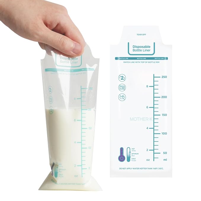 MOTHER-K Disposable Baby Bottle Liner, Must-Have Baby Travel Essentials - Image 2