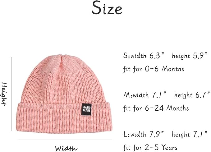 JANGANNSA Simple Knitted Baby Beanie Hip-Hop Boys Winter Hat Toddler Kids Bonnet - Image 6