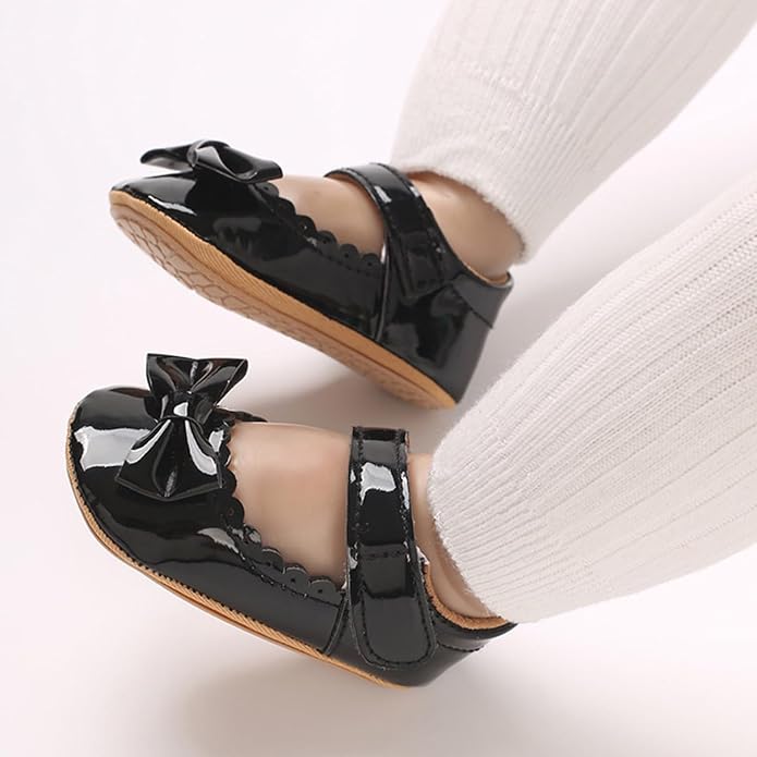 COSANKIM Baby Girls Mary Jane Flats Shoes Anti-Slip Rubber Sole Infant Toddler - Image 2