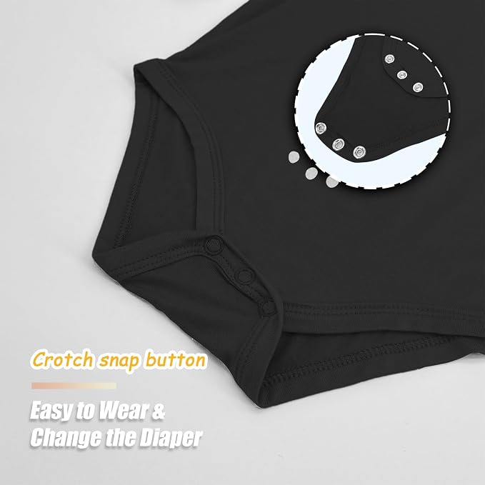 Jimonda Baby Bodysuits Rayon from Bamboo Short Sleeve Baby Boys Girls Rompers - Image 7
