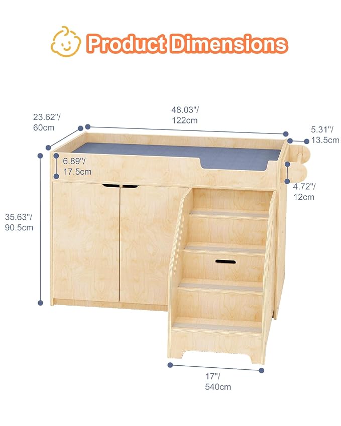 Wooden Baby Changing Table - Image 2