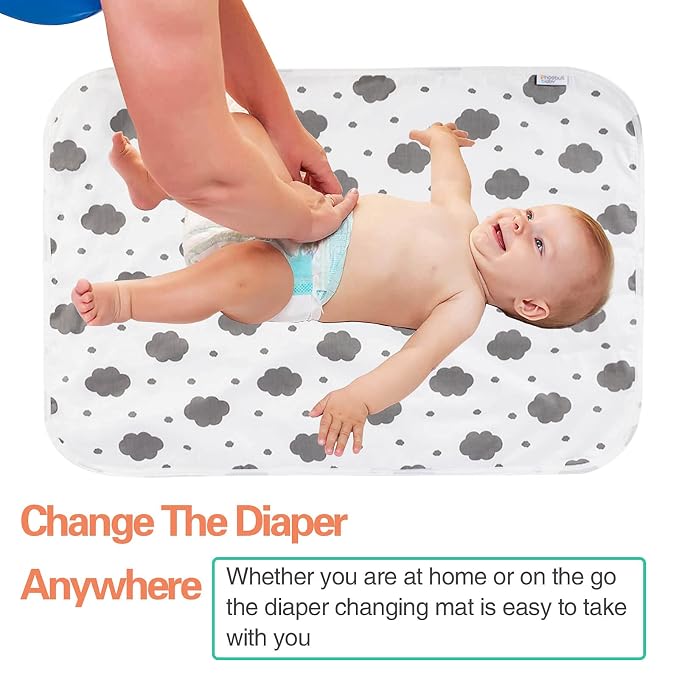 Baby Diaper Changing Pad, 21 5/8" x 31.5" Waterproof Changing Pad Liners 2Pack - Image 5