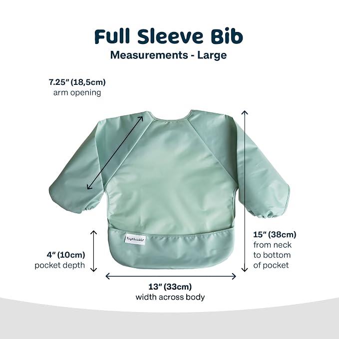 Tiny Twinkle Long Sleeve Bib for Babies & Toddlers – Waterproof Smock Bib for - Image 4