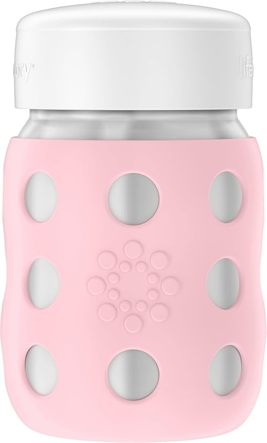 Lifefactory 8-Ounce Stainless-Steel Vacuum-Insulated Wide-Neck Baby Bottle by Lifefactory