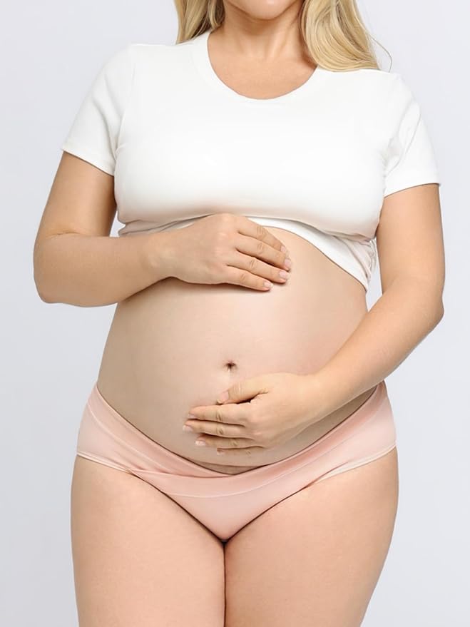 Angelhood 6 Pack Womens Cotton Maternity Underwear, Healthy Maternity Pregnancy - Image 2