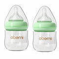 Glass Baby Bottles, Anti Colic Breastfeeding Bottle by oberni