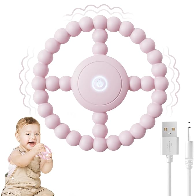 Vibrating Sensory Teething Toys, Soothing Chew Ring by Unknown