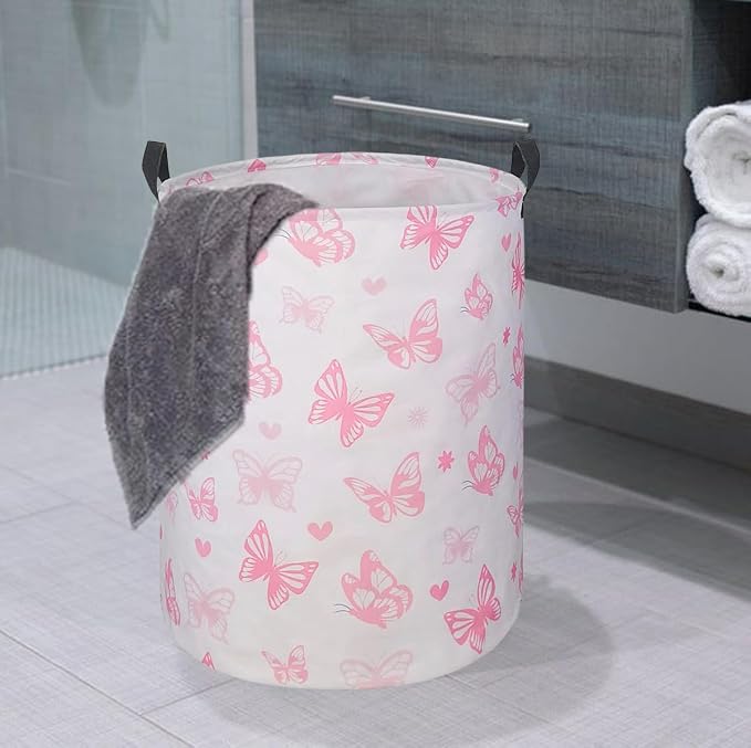 Round Laundry Hamper Storage Basket Laundry Organizer Hamper Storage Bins - Image 4