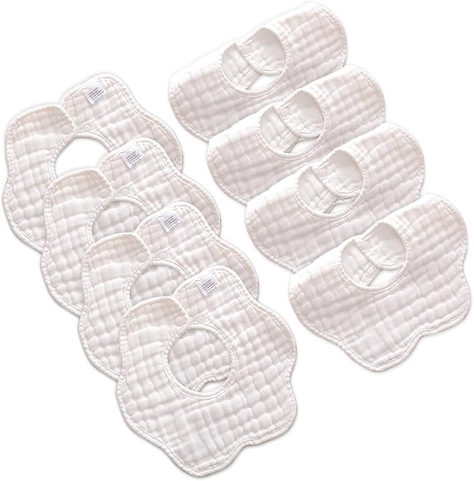 Baby Bibs Muslin Drool Teething Drooling Bibs by Mccotwe