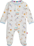 Magnetic Me Boys Modal Magnetic Baby Footie Pajamas | Silky Soft Modal Fabric | by magneticme