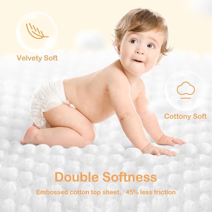 Baby Diapers Size 5, 0.8D Softer Touch Diapers and 10 Micron Velvet Soft Fiber - Image 5
