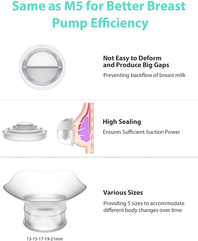 Wearable Breast Pump Replacement Set, Compatible - Image 4