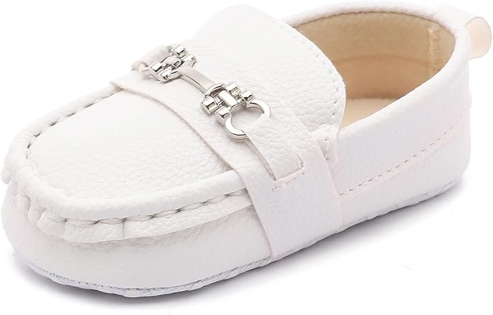 LONSOEN Baby Girls Boys Loafers Prewalker Dress Crib Shoes by LONSOEN
