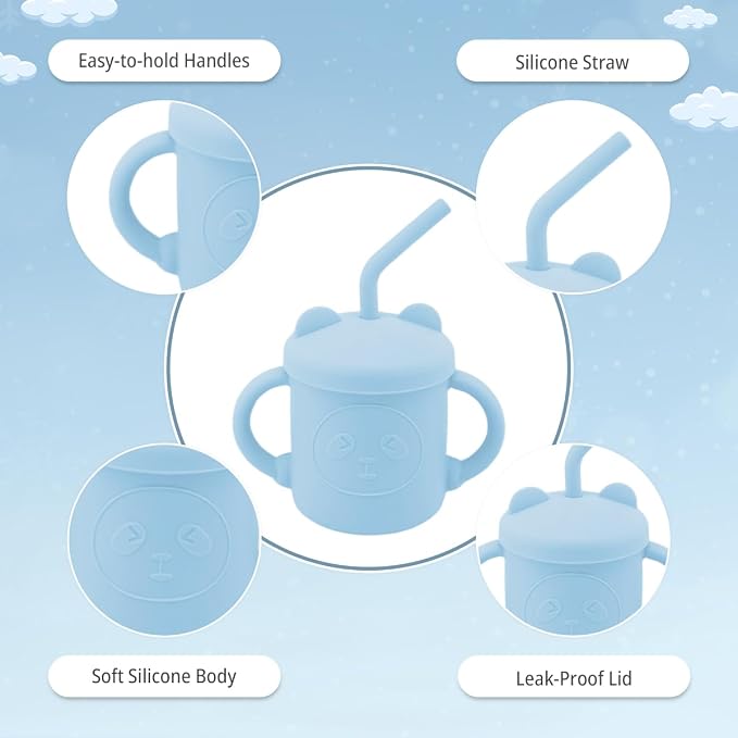 JEVASO Silicone Baby Feeding Set, Baby Led Weaning Supplies, Baby Self Feeding - Image 2