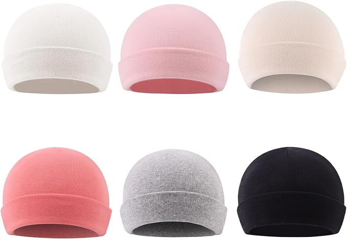 Bamery Cotton Baby Girl Hat Preemie Boys Beanie Newborn Hospital Hats Winter - Image 2