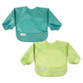 Tiny Twinkle Long Sleeve Bib for Babies & Toddlers – 2 Pack Waterproof Smock by TinyTwinkle